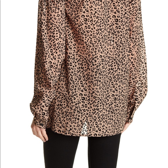 NWT One Teaspoon Leopard Print Blouse - Picture 4 of 8